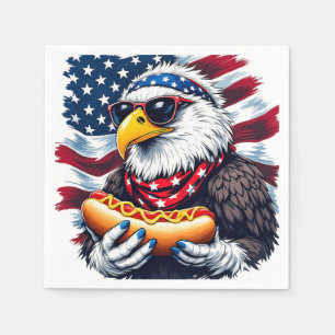 Stars, Stripes, and Sizzling Bites Napkin