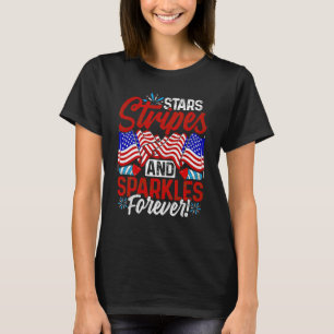 STARS Stripes AND SPARKLES Forever 4th of July T-Shirt