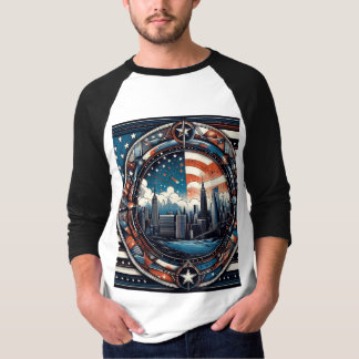 "Stars, Stripes, and Style: Trendy US-Inspired Tee