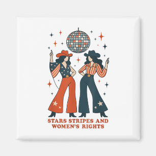 Stars Stripes And Womens Rights 4th Of July Equal Magnet