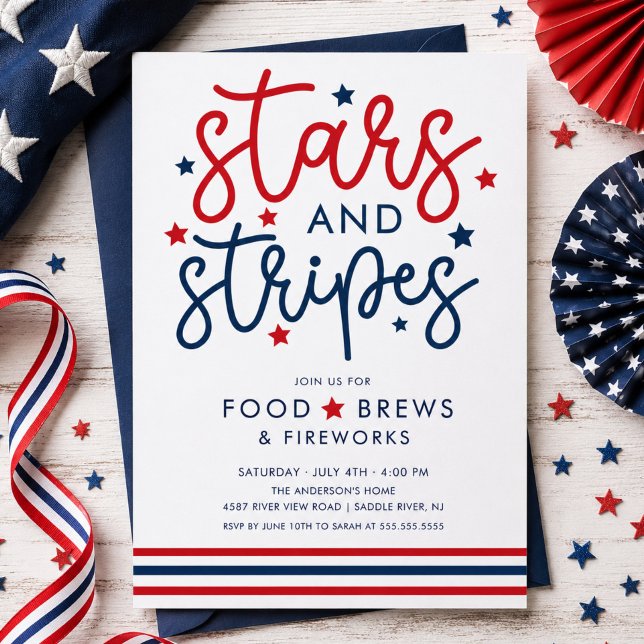 Stars & Stripes BBQ Invitation (Creator Uploaded)