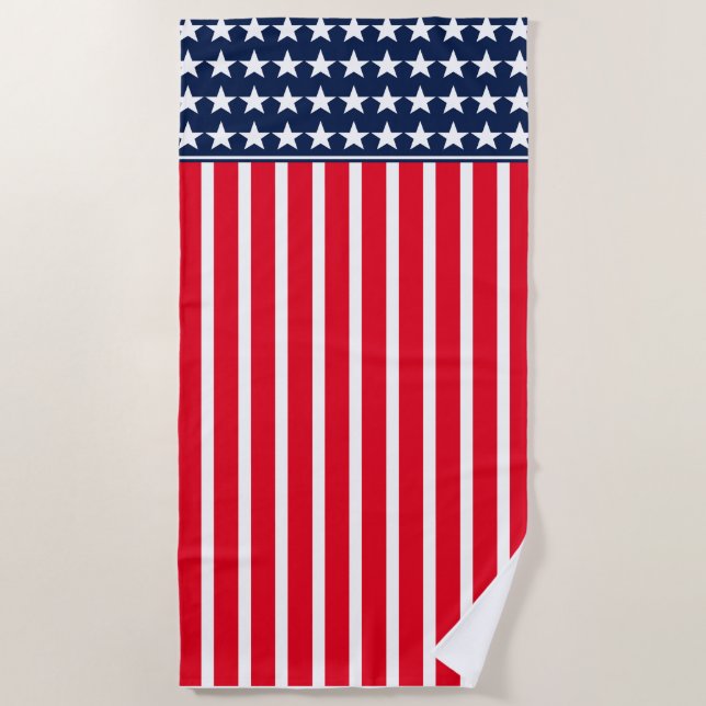 Stars & Stripes Beach Towel (Front)