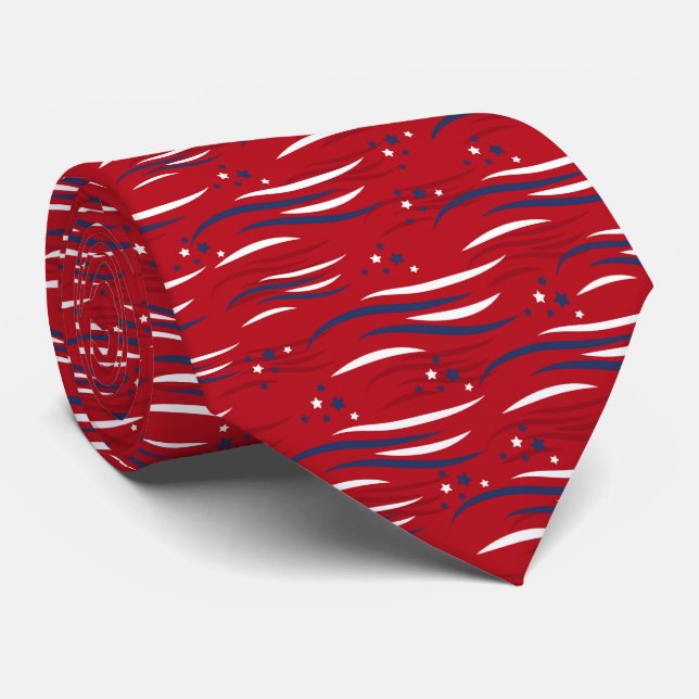 Stars & Stripes Celebration Tie (Rolled)