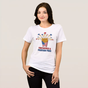 Stars, Stripes & Crispy Nights Funny 4th of July Tri-Blend Shirt