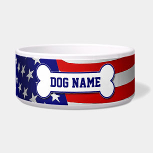 Stars & Stripes Dog Bowl