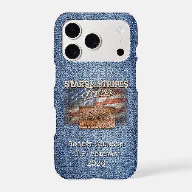 Stars & Stripes Forever - Personalized Phone Case (Back)