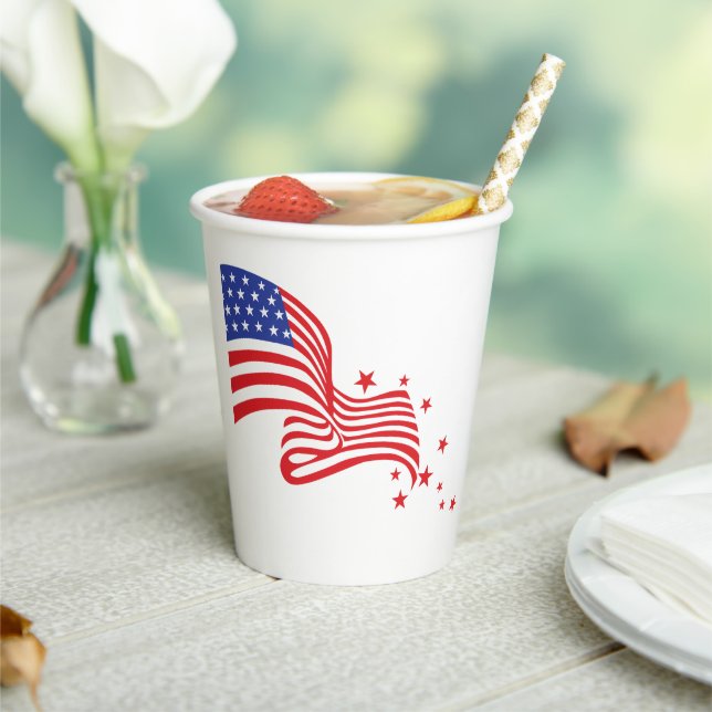 Stars & Stripes  Paper Cups (Insitu)