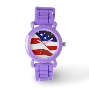 Stars & Stripes Patriotic Flag Watch