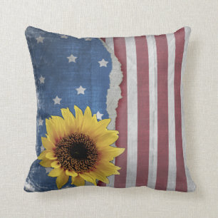 Stars & Stripes Patriotic Pillow
