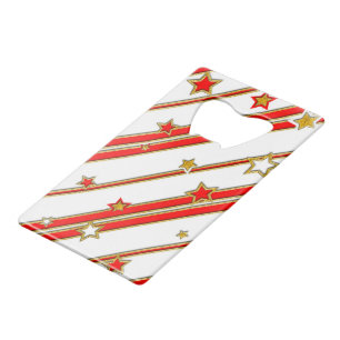 Stars & Stripes Pattern gold red+ your ideas