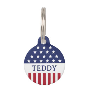 STARS & STRIPES PET TAG