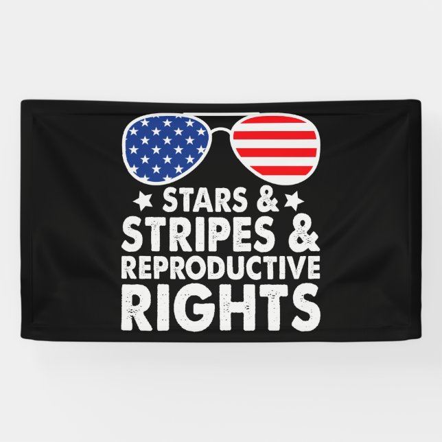 Stars Stripes Reproductive Rights Banner (Horizontal)