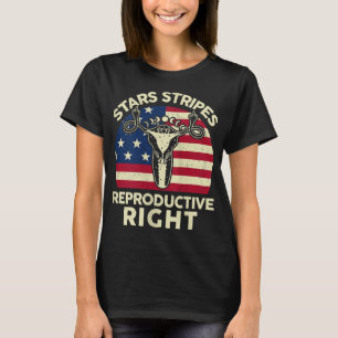 Stars Stripes Reproductive Rights Middle Finger Ut T-Shirt