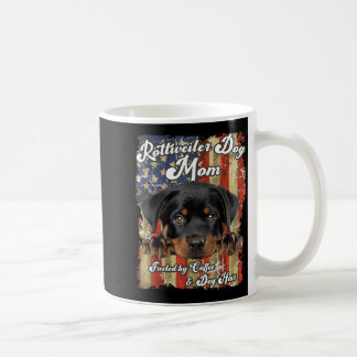 Stars Stripes Rottweiler Dog Mum Patriotic USA Coffee Mug