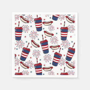 Stars, Stripes & Sizzle – A Patriotic Feast Napkin