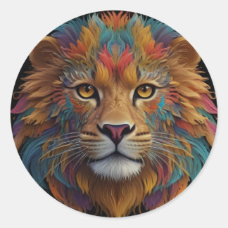 Stars & Stripes Swag: The Keychain Collection Classic Round Sticker