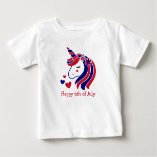 Stars, Stripes & Unicorn Magic Baby T-Shirt