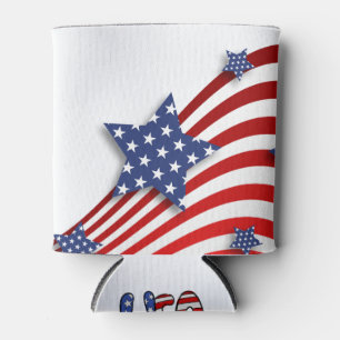 Stars & Stripes USA Can Cooler