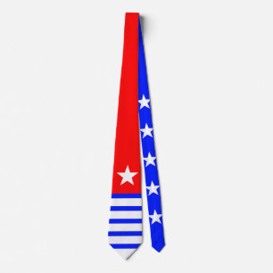 Stars & Stripes white blue + your backgr. & ideas Tie