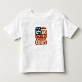 Stars, Stripes & Women’s Rights Distressed Flag Toddler T-Shirt