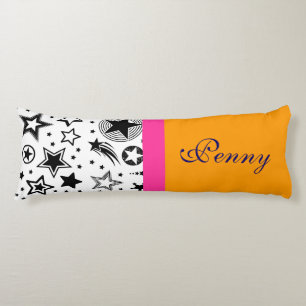 Stars Tattoos black + your ideas Body Cushion