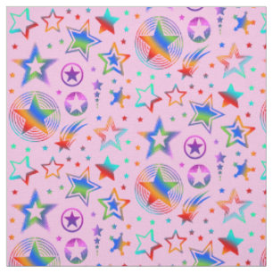 Stars Tattoos black + your ideas Fabric