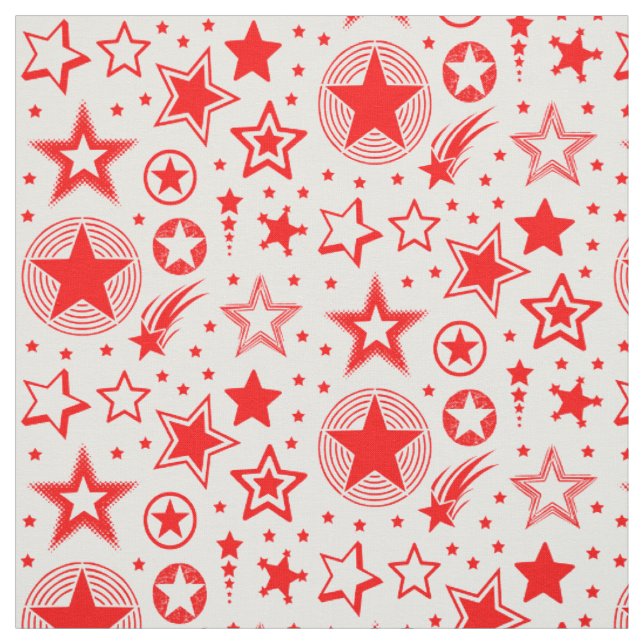 Stars Tattoos black + your ideas Fabric (Swatch)