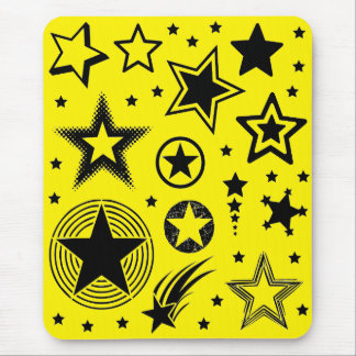 Stars Tattoos black + your ideas Mouse Pad