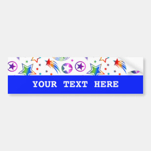 Stars Tattoos coloured + your ideas Bumper Sticker