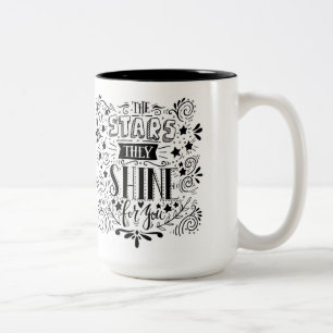 Stars They Shine For You Two-Tone Coffee Mug