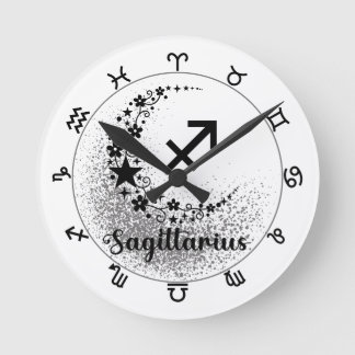 Stars Time! Find Your Magical Zodiac Clock! Round Clock