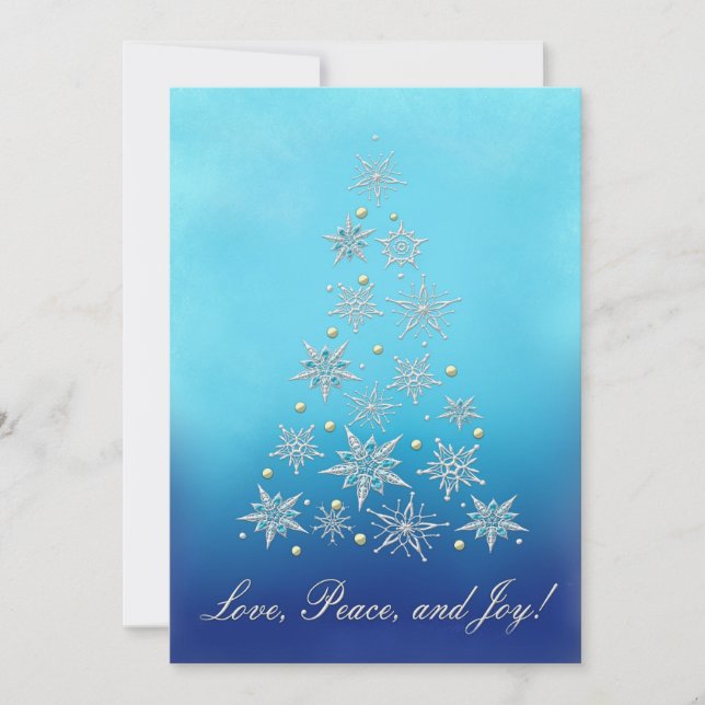 Stars tree holiday card (Front)