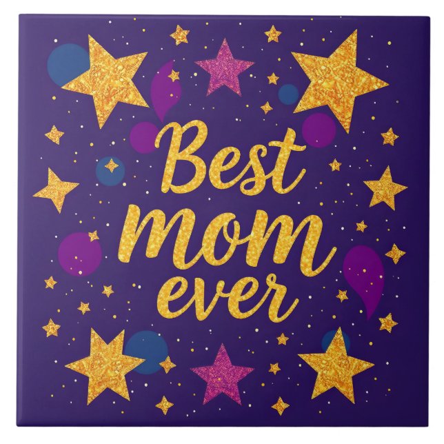 Stars Trendy Luxury Gift Collection Ceramic Tile (Front)