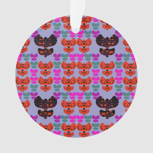 Stars Tulips Ornament (Front)