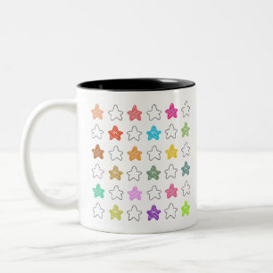 Stars Two-Tone Coffee Mug