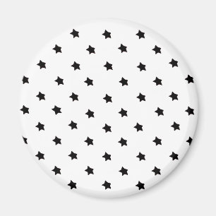 Stars White Black The MUSEUM Zazzle Gifts Magnet