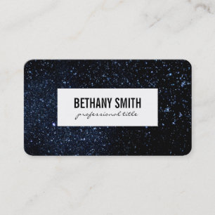 Stars White Frame Business Card