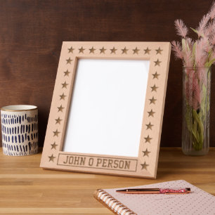 Stars with Name Etched Frames