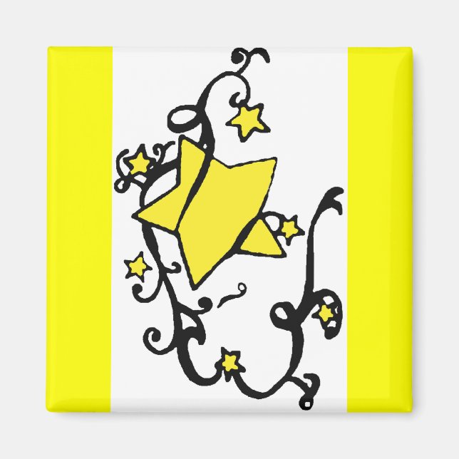 Stars with ribbons magnet (Front)