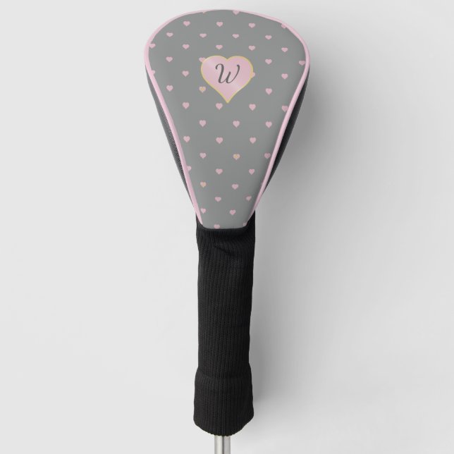 Stars Within Hearts on Grey Driver Cover (Front)