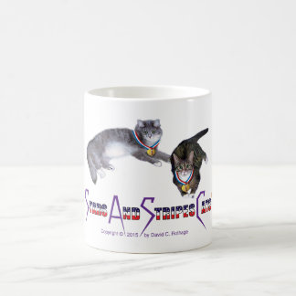 StarsAndStripesCats Mugs, white 11 oz classic mug