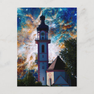 Starscape - Nebula and Tower Postcard