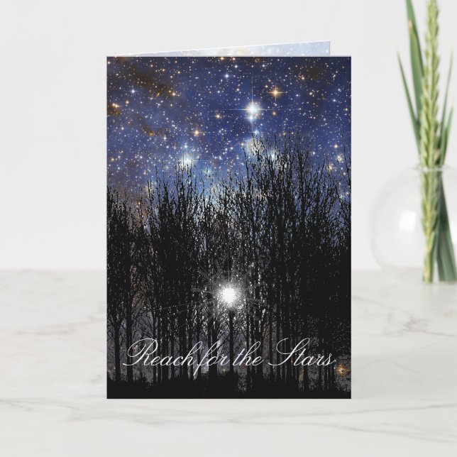 Starscape & Trees: Reach - Greeting Card (Front)