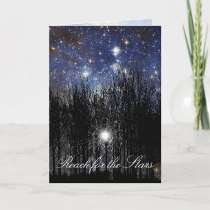 Starscape & Trees: Reach - Greeting Card