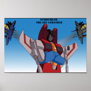 Starscream the Sky Commander Poster
