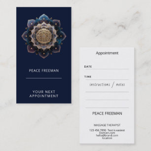 Starseed Geometry Mandala Design Business Card