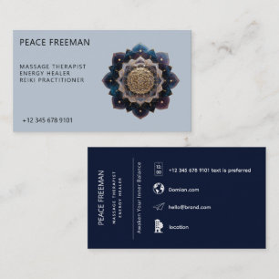 Starseed Geometry Mandala Design Business Card