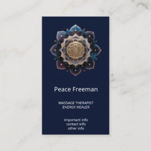 Starseed Geometry Mandala Design Business Card