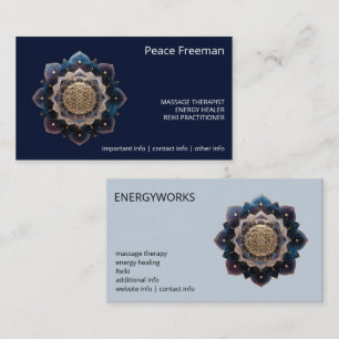 Starseed Geometry Mandala Design Business Card