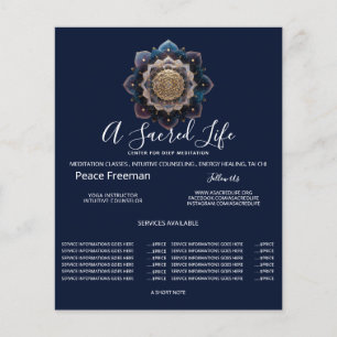 Starseed Geometry Mandala Design Flyer